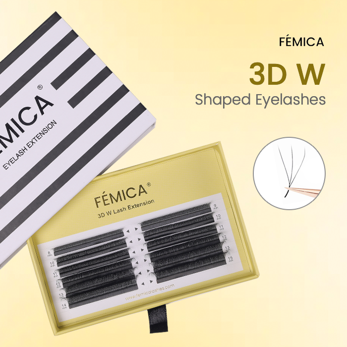 FÉMICA 3D W-Shaped Eyelashes Extensions
