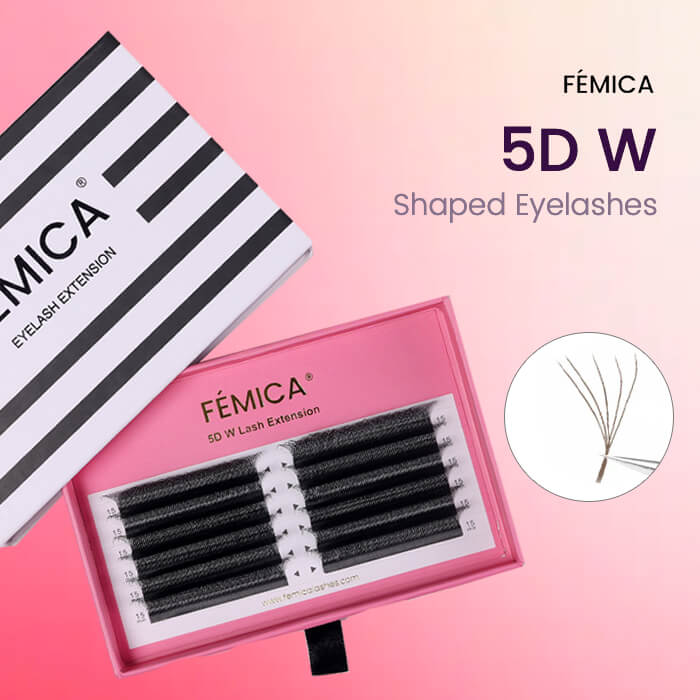 FEMICA-DIYDAY LLUM 3D4D5D6D7D8D W Shape Eyelash Extension W Style Faux Mink Eyelashes Premade Volume Fan Lashes Supplies (3)