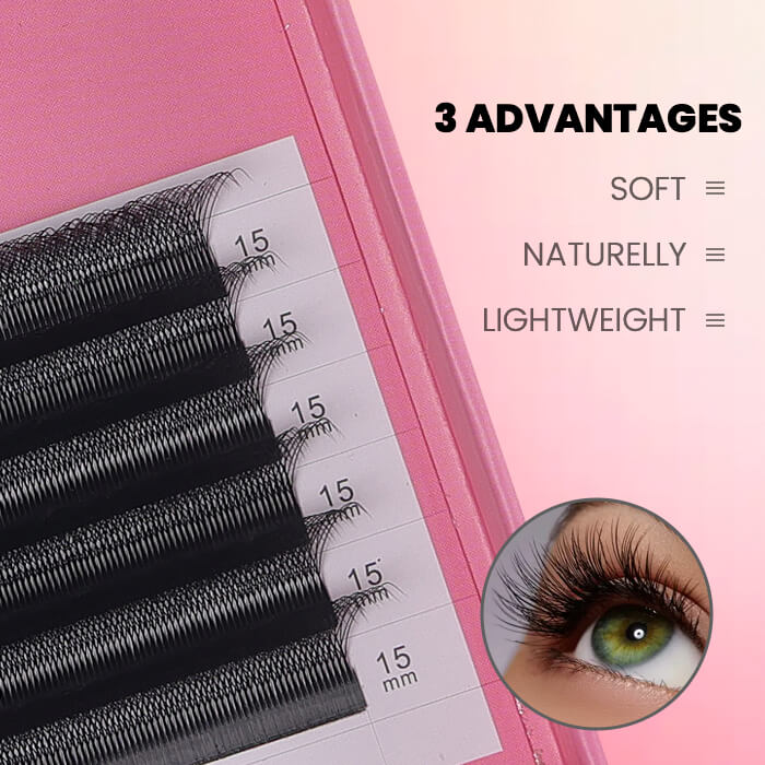 FEMICA-DIYDAY LLUM 3D4D5D6D7D8D W Shape Eyelash Extension W Style Faux Mink Eyelashes Premade Volume Fan Lashes Supplies
