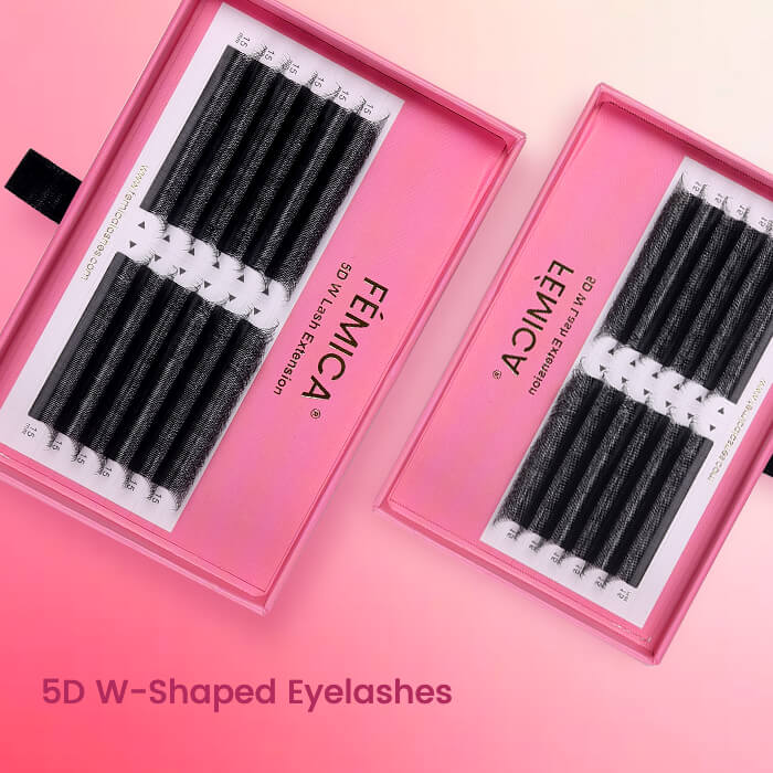 FEMICA-DIYDAY LLUM 3D4D5D6D7D8D W Shape Eyelash Extension W Style Faux Mink Eyelashes Premade Volume Fan Lashes Supplies