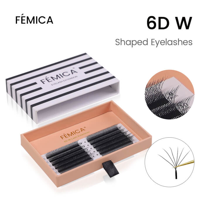 FEMICA-DIYDAY LLUM 3D4D5D6D7D8D W Shape Eyelash Extension W Style Faux Mink Eyelashes Premade Volume Fan Lashes Supplies